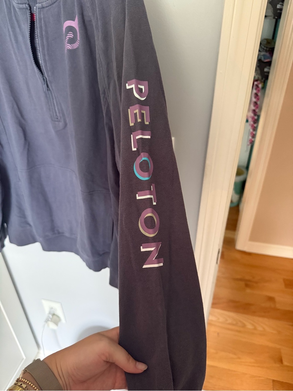 Peloton "Make Your Mark" half zip hoodie - Picture 6 of 7